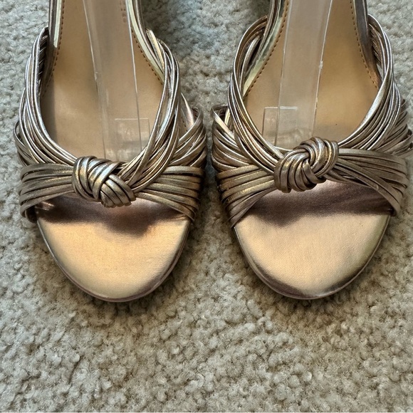 Jewel Badgley Mischka Women's Christen Knot Detail Block Heel Evening Sandals - Picture 4 of 9